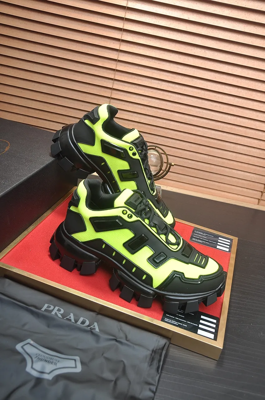 Men's shoes 💰620💶[PRADA] Top original items, new seasonal styles, high quality original items, top original breathable fabric + imported glue, imported stretch fabric inside with original cowhide foot pads, original air cushion outsole! Quality guaranteed! Code 38-45 (45 customized)